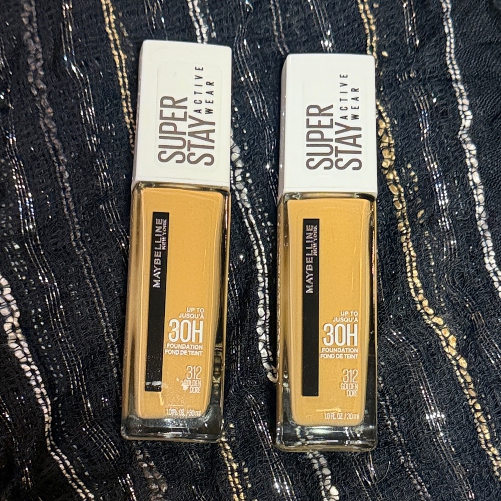 Maybelline Super Stay Active Wear Foundation - 312 Golden (2 pack)